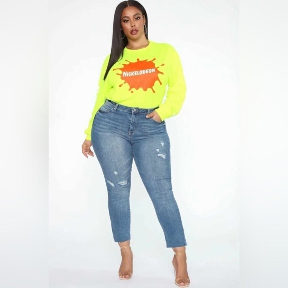 Fashion Nova - Ladies, Nickelodeon LS Top - Purple. Size: XL. NIB - Picture 9 of 10